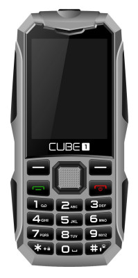 CUBE1 X100 odolný tlačítkový telefon - Grey