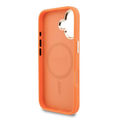 Guess Perforated 4G Logo MagSafe iPhone 17 Orange