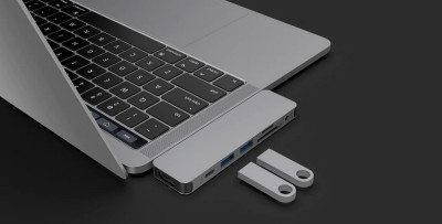 HyperDrive SOLO USB-C Hub MacBook & USB-C, Silver
