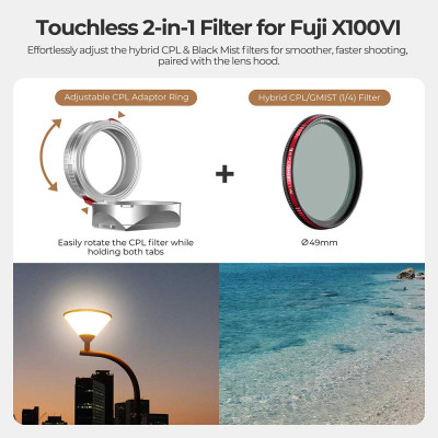 FREEWELL Fuji X100 Series Real Lens Hood(Silver)
