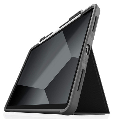 STM Dux Plus Flip iPad Air 11 M3/M2/5th/4th, Black
