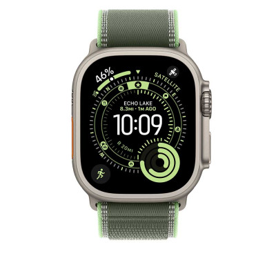 49mm Green/Neon Trail Loop - M/L Natural Titanium