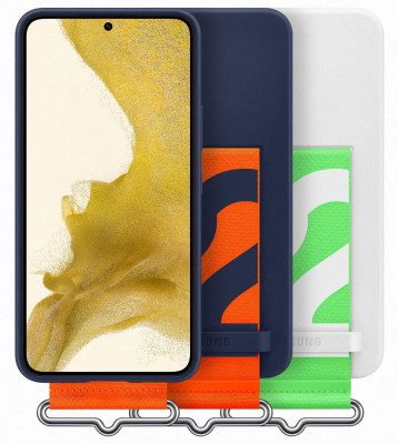 Samsung Silicone Cover with Strap S22, Navy
