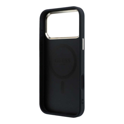 Guess 4G Gold Frame MagSafe iPhone 18 ProMax Black