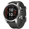 Garmin fenix 7S Pro Solar, Silver/Black Band