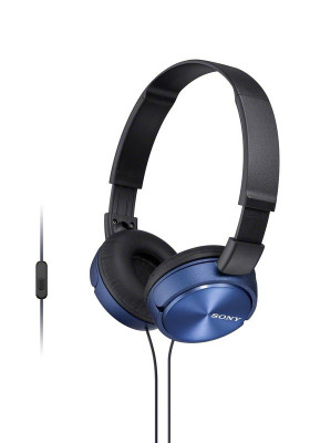 Sony MDR-ZX310AP sluchátka 30mm s mostem, Blue
