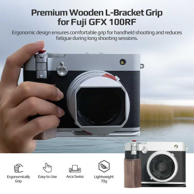 FREEWELL Fuji GFX 100RF L Bracket (Black)