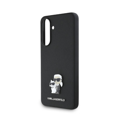 Karl Lagerfeld Saffiano Metal K+Ch Galaxy A36, Black