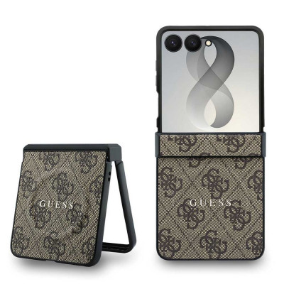 Guess 4G Ring Magsafe kryt Galaxy Z Flip 8 Brown