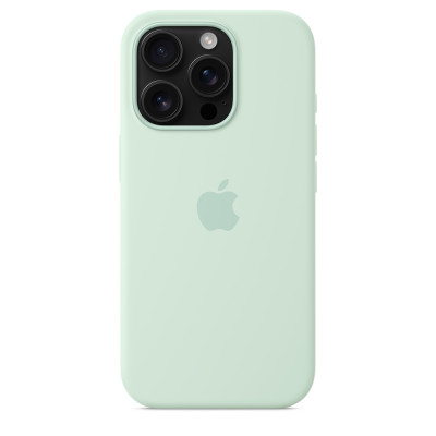 iPhone 16 Pro Silicone Case MagSafe Aquamarine