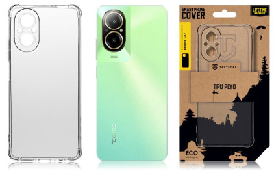 Tactical TPU Plyo kryt Realme C67, Clear