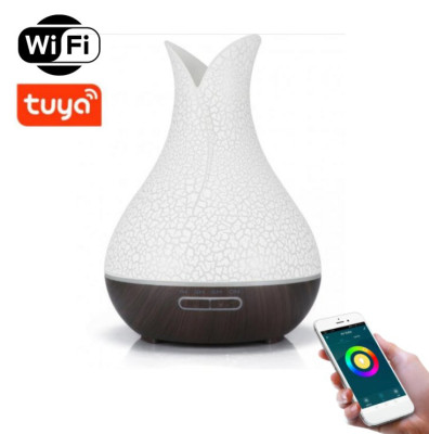 BOT Smart aroma difuzér B5 - bílá a tmavé dřevo