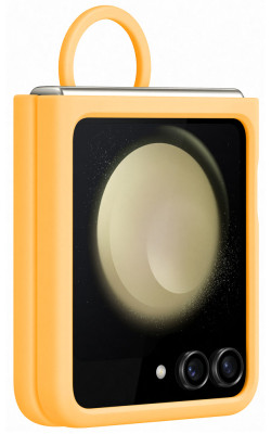 Samsung Silicone Case with Ring Z Flip 5, Apricot