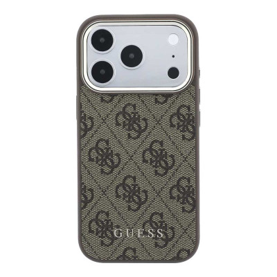 Guess 4G Gold Frame MagSafe iPhone 18 Pro Brown
