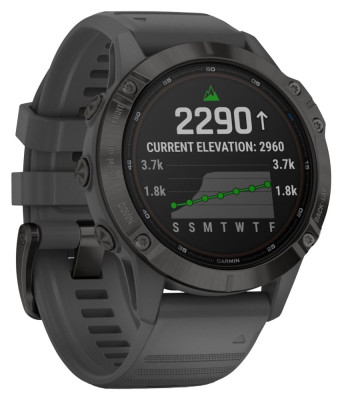 Garmin fenix 6 PRO, Solar, Black/Slate Band