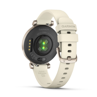 Garmin Lily 2, Cream Gold / Coconut Silicone Band