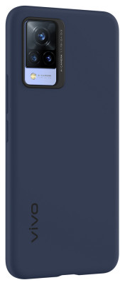 Vivo V21 5G Silicone Cover, Dark Blue