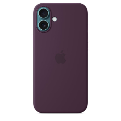 iPhone 16 Plus Silicone Case MagSafe Plum