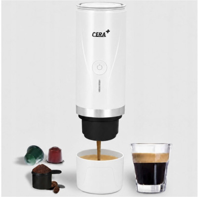 CERA+ PCM01 přenosný kávovar bílý