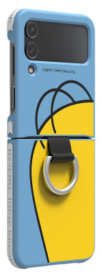 Samsung Silicone Cover Ring Z Flip4, Homer Simpson