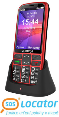 Aligator A830 Senior Red + stol.nab.