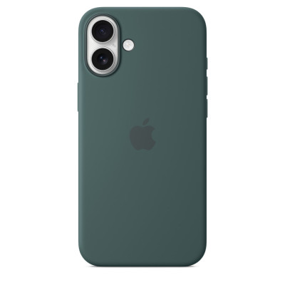 iPhone 16 Plus Silicone Case MagSafe Lake Green