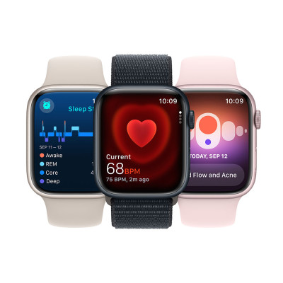 Apple Watch Series 9 41mm Silver, Blue SB, S/M