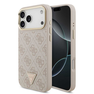 Guess Triangle Logo MagSafe iPhone 18 Pro Max Pink