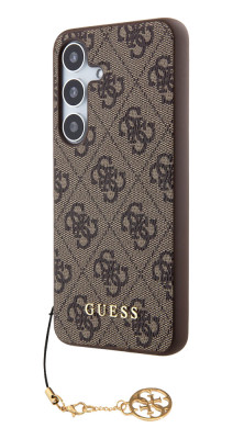 Guess 4G Charms kryt pro Samsung Galaxy S24+ Brown