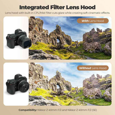 FREEWELL Nikon NIKKOR Z 40mm f/2 Real Lens Hood