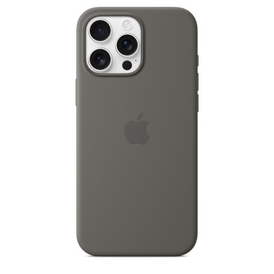 iPhone 16 Pro Max Silicone Case MagSafe Stone Grey