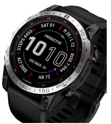 Hliníková ochrana lunety pro Garmin Fenix 7x Silve