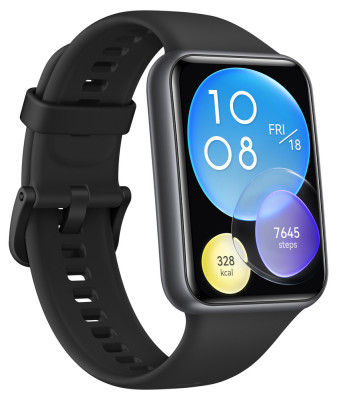 Huawei Watch Fit 2 Active Black + Black silicon