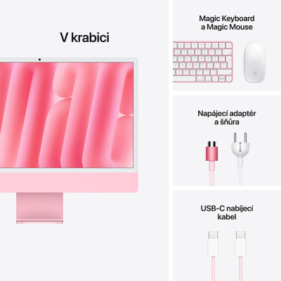 iMac 24" 4.5K, M6 10-CPU/10-GPU/16GB/256GB/Pink