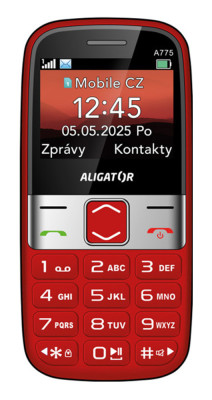 Aligator A775 Senior červený + stol.nab.