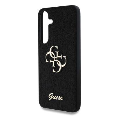 Guess PU Glitter 4G Metal Logo Galaxy S25, Black