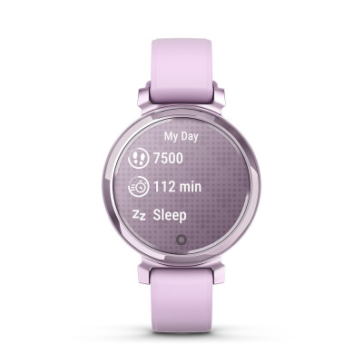 Garmin Lily 2, Metallic Lilac/Lilac Silicone Band