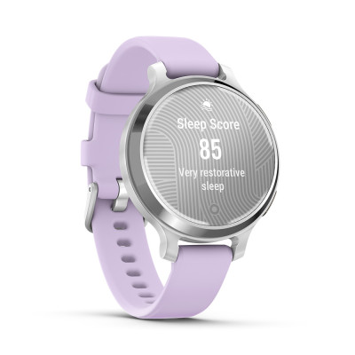 Garmin Lily 2 Active, Silver / Purple Jasmine Silicone Band