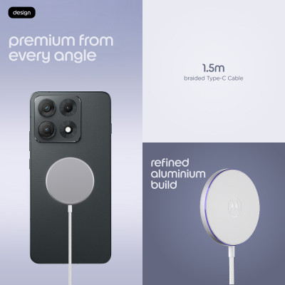 Moto Snap WirelessCharger 30W PANTONE Nimbus Cloud