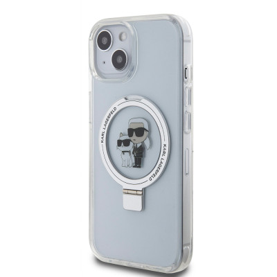 Karl Lagerfeld Ringstand MagSafe iPhone 15, White