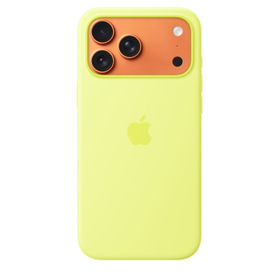 iPhone 17 Pro Max Silicone Case MagSafe NeonYellow