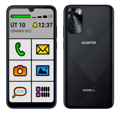 Aligator S6550 Duo SENIOR 128GB Black