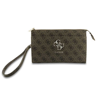 Guess PU 4G Metal Logo kabelka na telefon, Brown