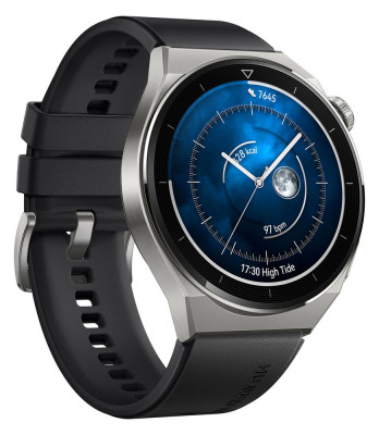 Huawei Watch GT 3 Pro 46 mm Titan + black silikon