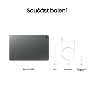 Samsung Galaxy Tab S10 FE+ 5G 128GB, Gray