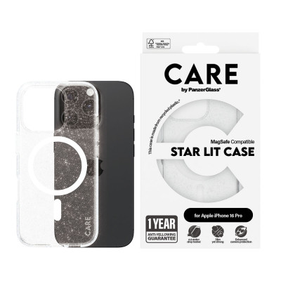 PanzerGlass Care iPh 16 Pro MagSafe StarLit White
