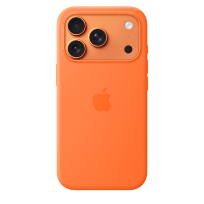 iPhone 17 Pro Silicone Case with MagSafe – Orange
