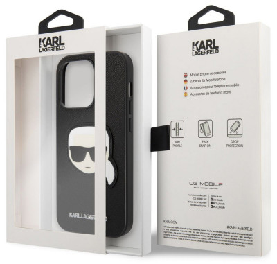 Karl Lagerfeld Saffiano Karl Head iPhone 14 ProMax