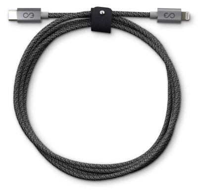 Epico pletený USB-C to Lightning kabel Space Grey