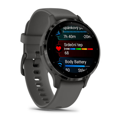 Garmin Venu 3S Slate/Gray, Silicone Band